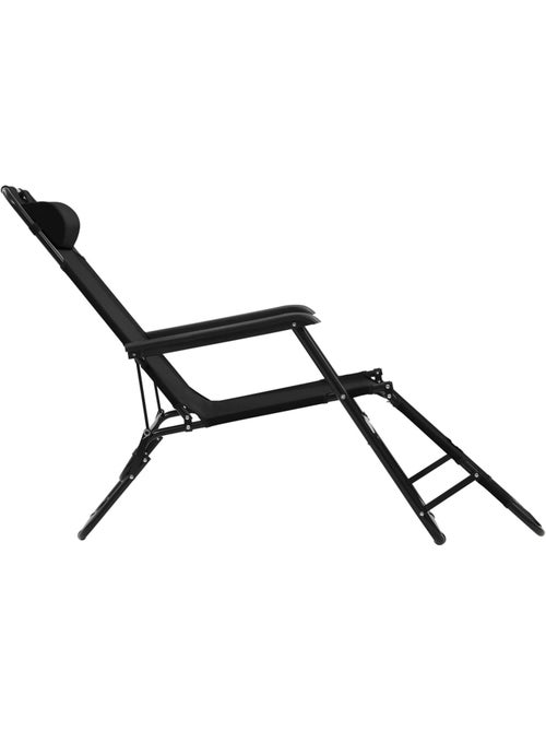 Set de 2 chaises longues pliables avec repose pied - Kiabi Set de 2 chaises longues pliables avec repose pied - Kiabi