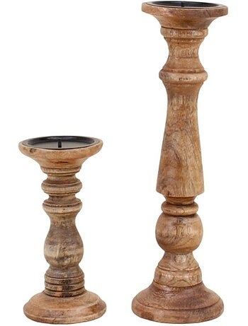 Set de 2 chandeliers en manguier