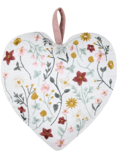 Set de 2 coeurs en coton déco à suspendre - Kiabi