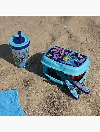 Set de 2 couverts - thermobaby - lilo & stitch - fourchette + cuillère - inox