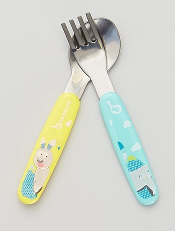 Set de 2 couverts en métal