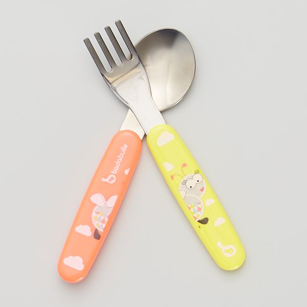 Set De 2 Couverts En Metal Bebe Garcon Rose Kiabi 5 00