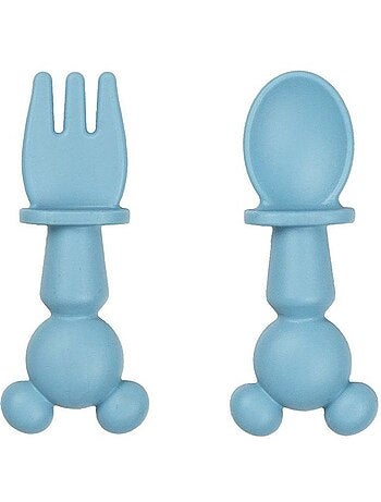Set de 2 couverts silicone - 2 pcs silicone cutlery set mickey