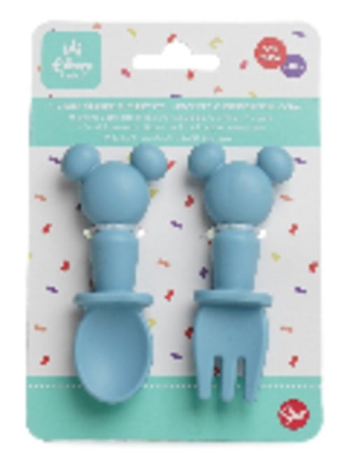 SET DE 2 COUVERTS SILICONE MICKEY COLLECTOR - Kiabi