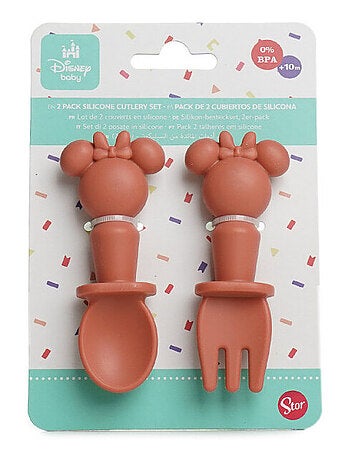 SET DE 2 COUVERTS SILICONE MINNIE COLLECTOR