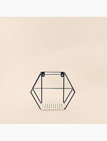 Set de 2 étagères murales hexagonales