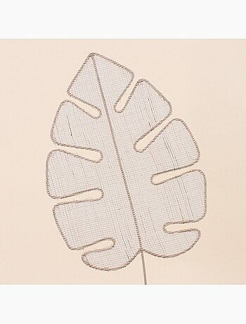Set de 2 feuilles déco murale en tissu 27cm