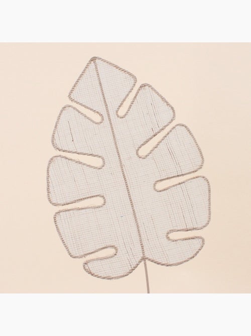 Set de 2 feuilles déco murale en tissu 27cm - Kiabi
