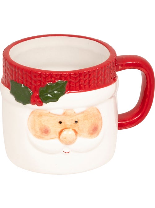 Set de 2 mugs empilables Père Noël H17,6 cm céramique - Kiabi