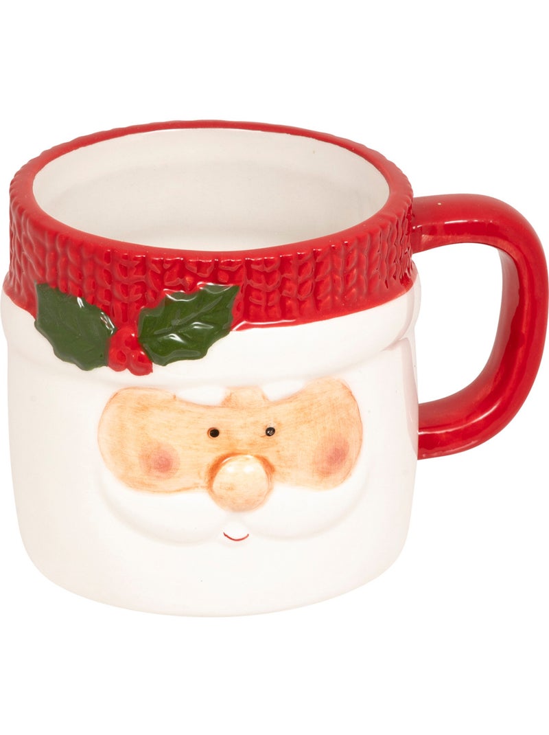 Set de 2 mugs empilables Père Noël H17,6 cm céramique Rouge - Kiabi