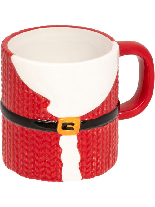 Set de 2 mugs empilables Père Noël H17,6 cm céramique - Kiabi