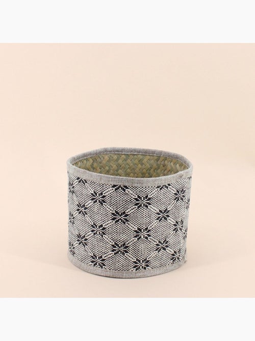 Set de 2 paniers beiges à motifs - Kiabi