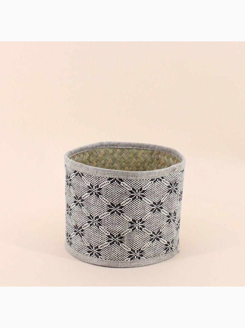 Set de 2 paniers beiges à motifs Beige - Kiabi