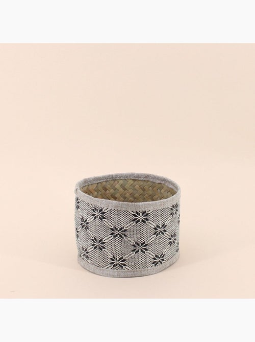 Set de 2 paniers beiges à motifs - Kiabi
