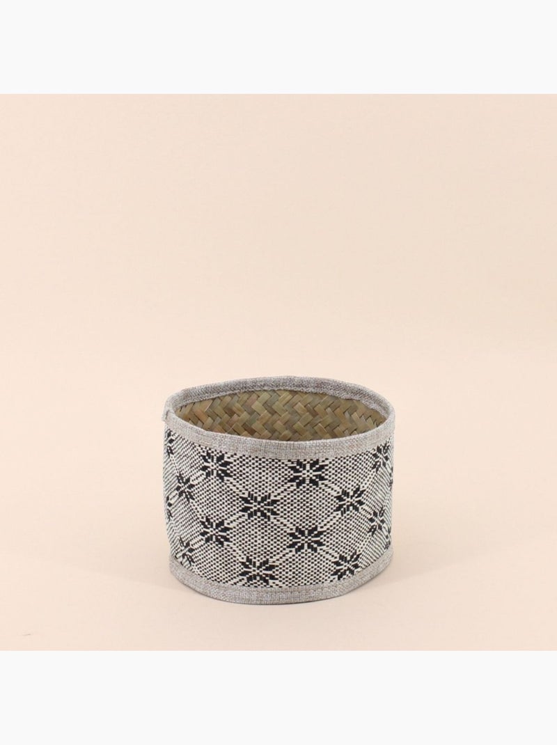 Set de 2 paniers beiges à motifs Beige - Kiabi