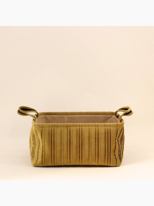 Set de 2 paniers en velours plissé - Kiabi