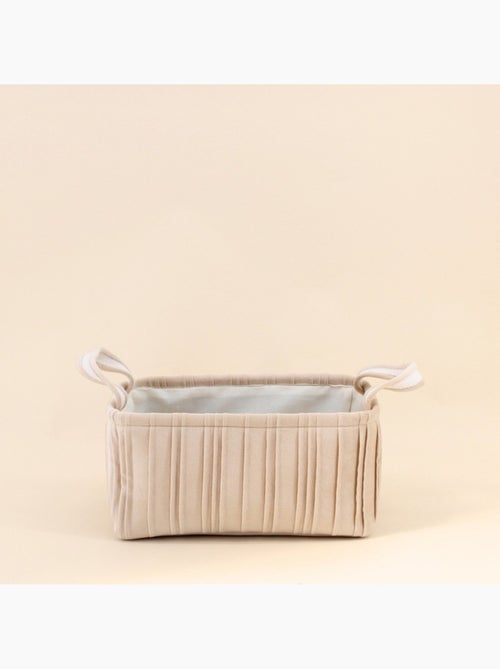 Set de 2 paniers en velours plissé - Kiabi