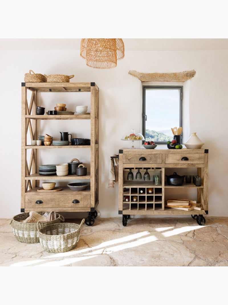 Set de 2 paniers XL Beige - Kiabi