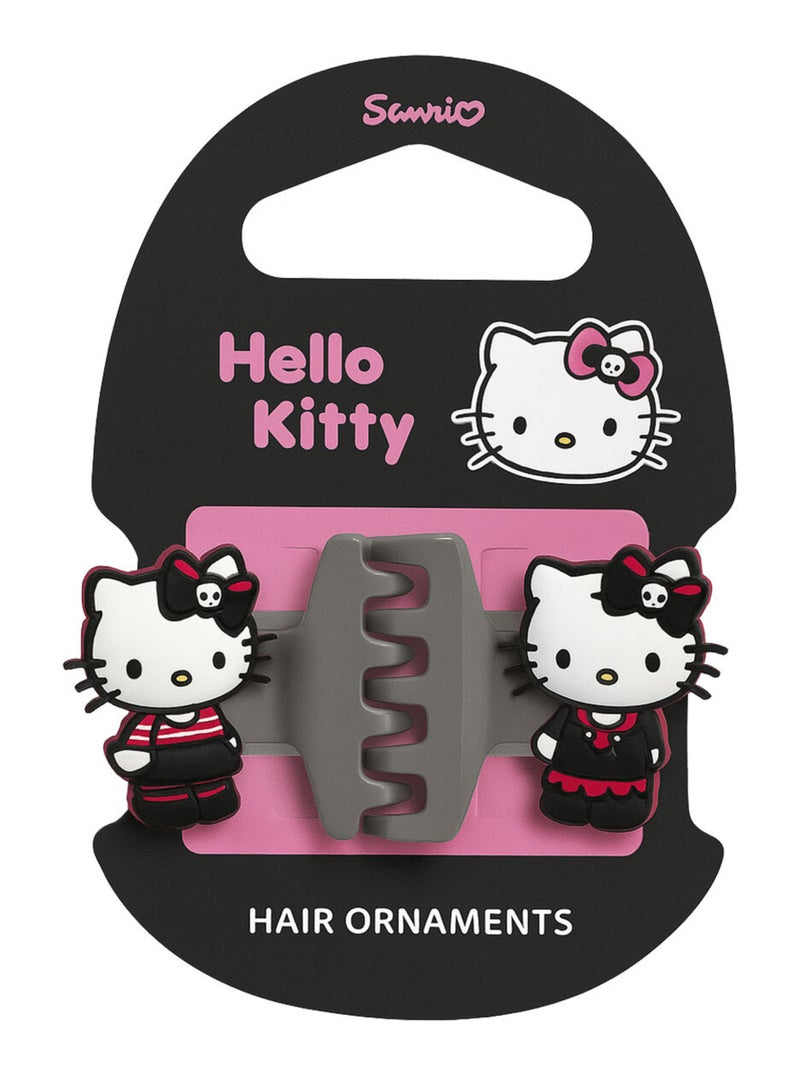 Set de 2 petites pinces crabe Hello Kitty Gris - Kiabi