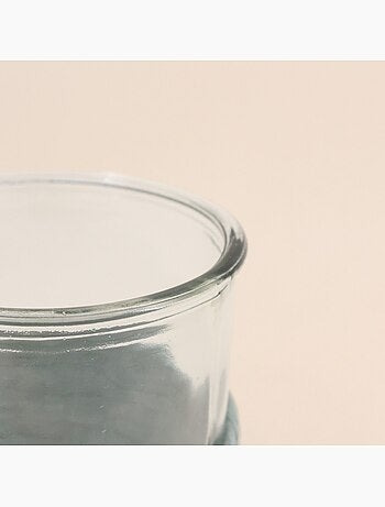 Set de 2 photophores en verre et corde