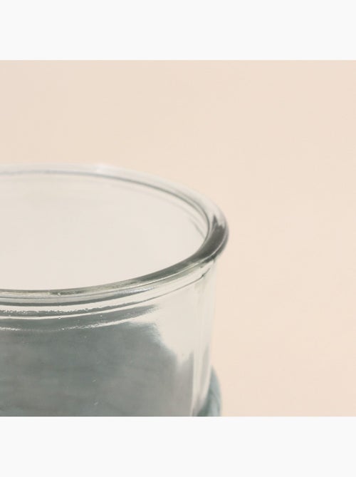 Set de 2 photophores en verre et corde - Kiabi