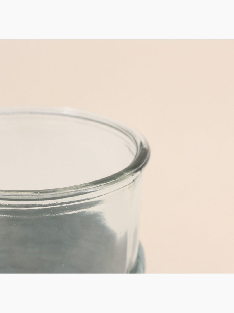 Set de 2 photophores en verre et corde Blanc - Kiabi