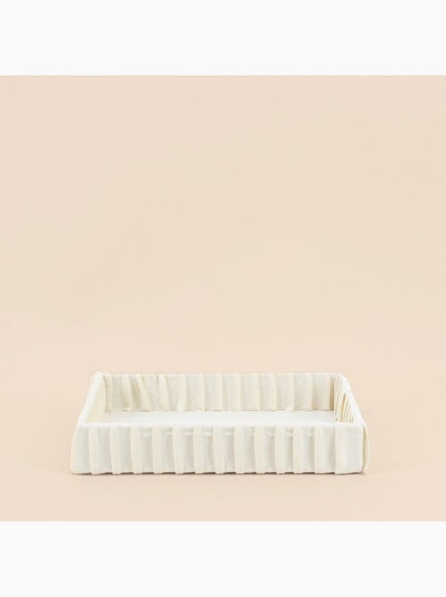 Set de 2 plateaux à bijoux en velours plissé - Kiabi