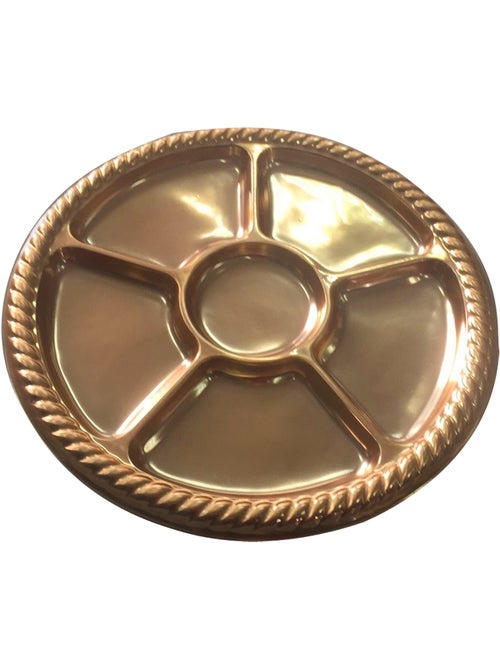 Set de 2 plateaux de 6 compartiments 30 cm Or - Kiabi