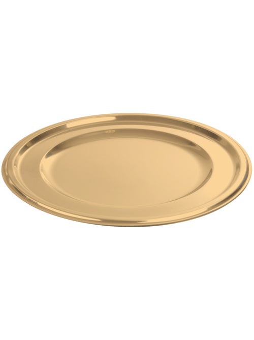 Set de 2 plateaux rond or 30 cm - Kiabi