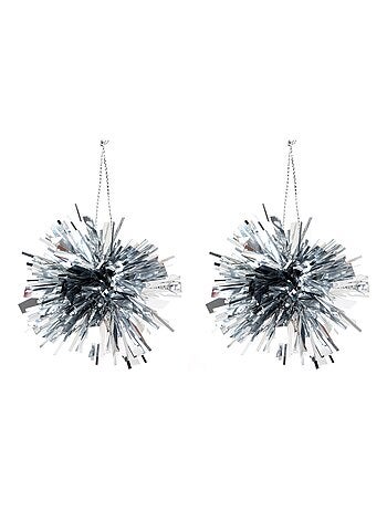Set de 2 pompons de noel