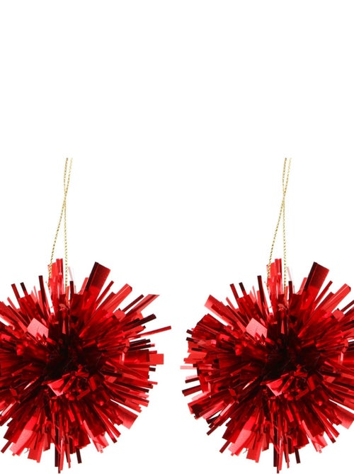 Set de 2 pompons de noel - Kiabi