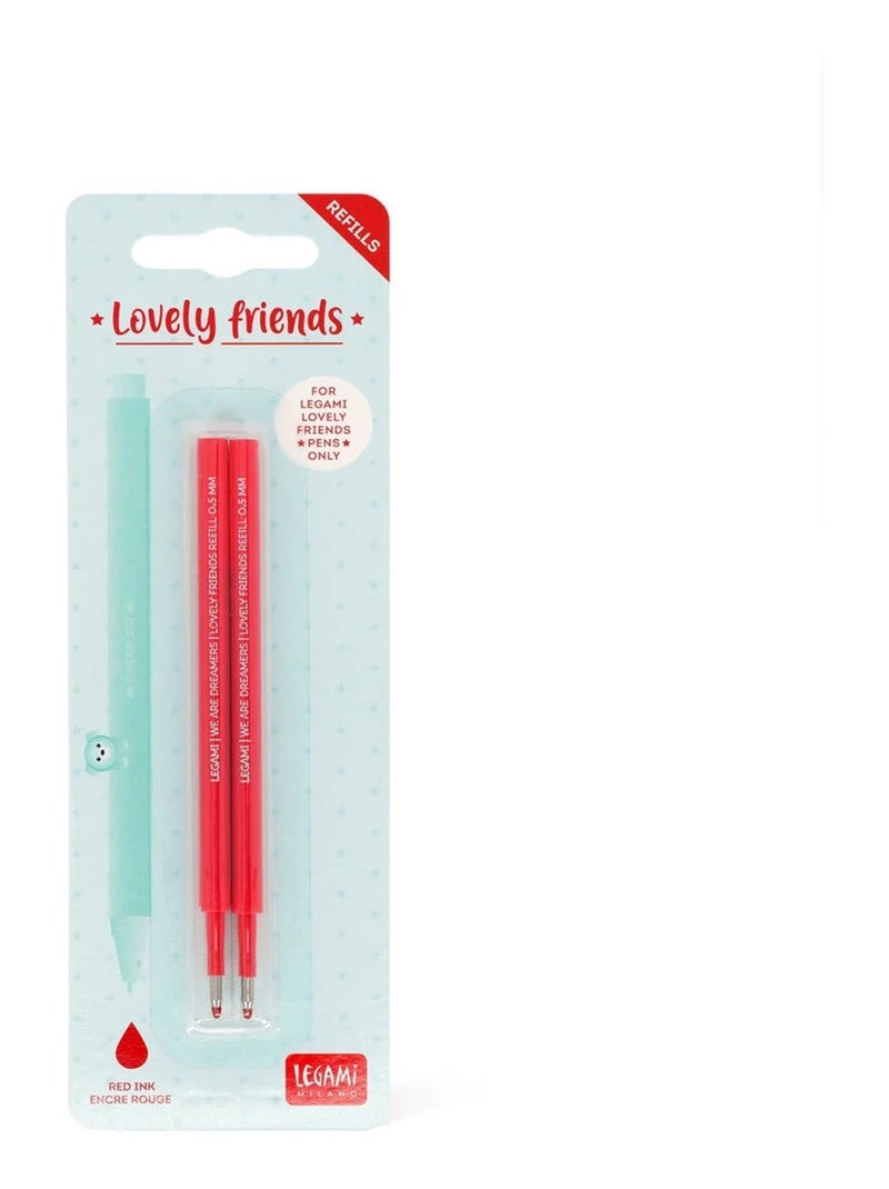 Set de 2 recharges pour stylo à encre gel - Lovely Friends N/A - Kiabi
