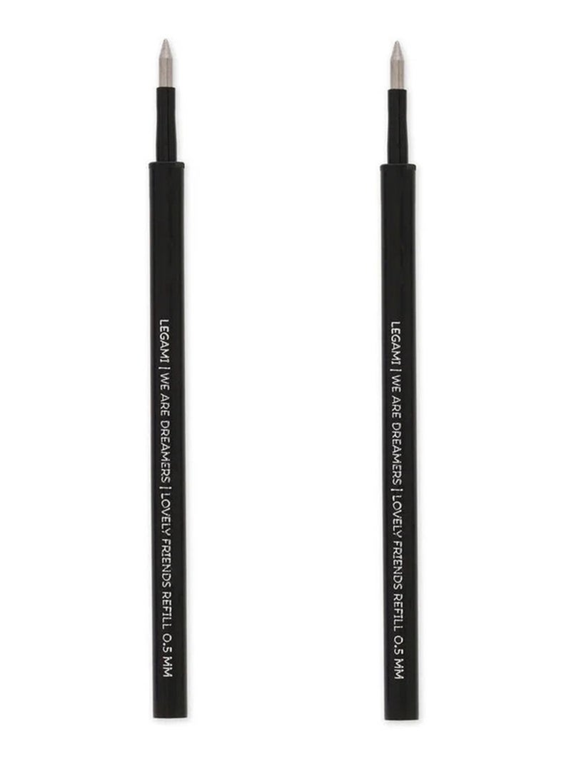 Set de 2 Recharges pour Stylo à Encre Gel - Lovely Friends Noir - Kiabi