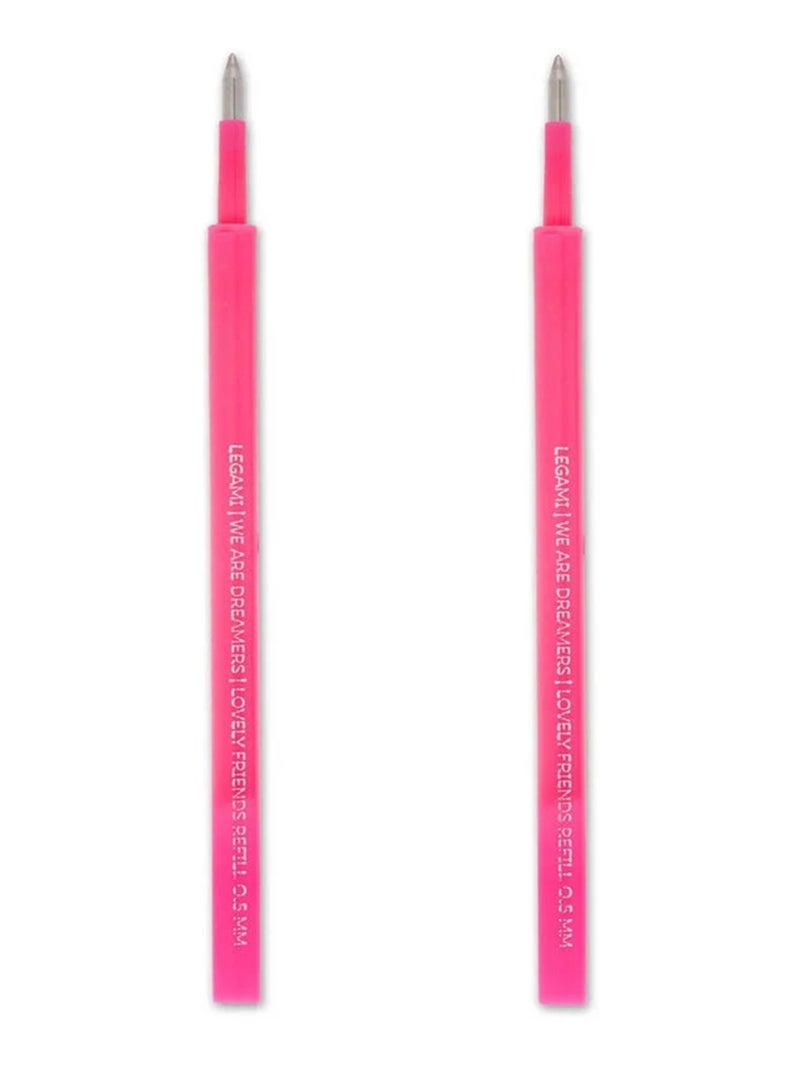 Set de 2 recharges pour stylo à Encre Gel - Lovely Friends Rose - Kiabi