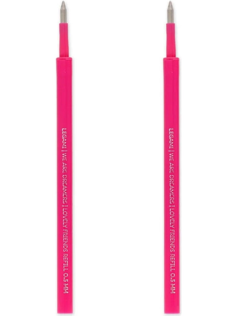 Set de 2 recharges pour stylo à encre gel Lovely Friends - Encre rose Rose - Kiabi