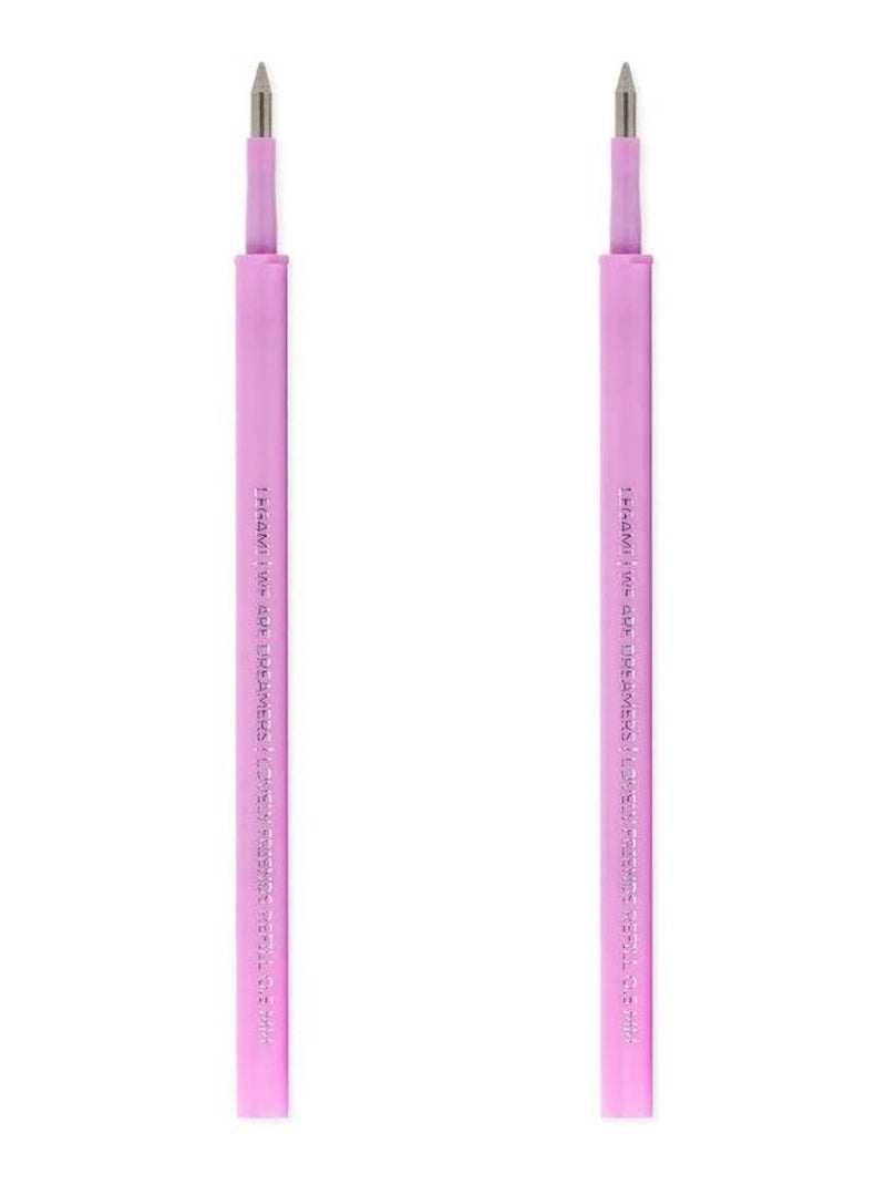 Set de 2 recharges pour stylo à encre Gel Lovely Friends - Encre violette Violet - Kiabi