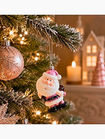 Set de 2 suspensions père noël et sa hotte