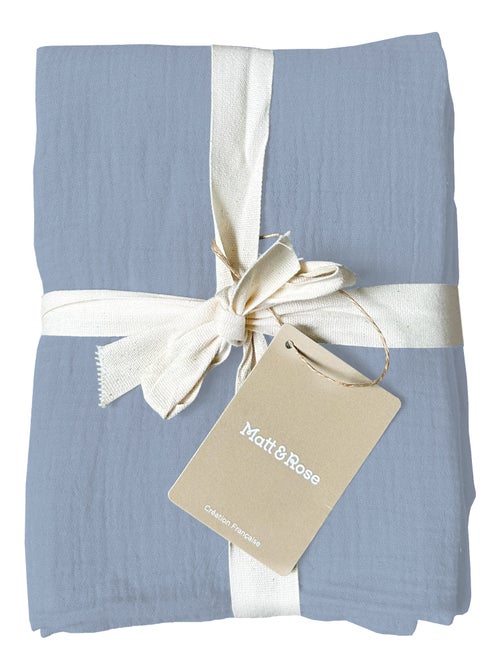 Set de 2 taies d'oreiller unies en coton, GAZE DE COTON - Kiabi