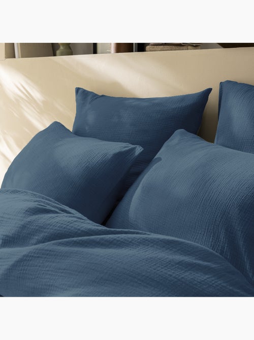 Set de 2 taies d'oreiller unies en coton, GAZE DE COTON - Kiabi Set de 2 taies d'oreiller unies en coton, GAZE DE COTON - Kiabi