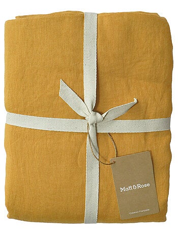 Set de 2 taies d'oreiller unies en lin, LIN LAVÉ