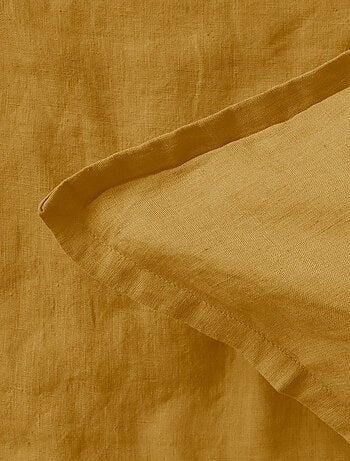 Set de 2 taies d'oreiller unies en lin, LIN LAVÉ