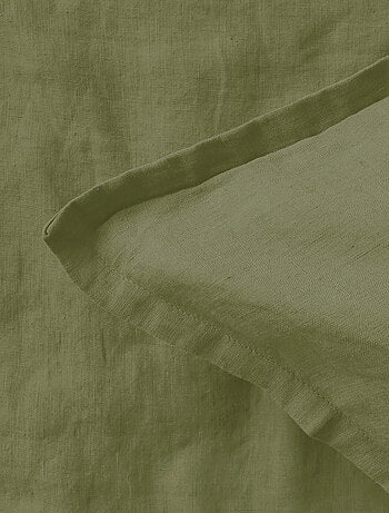 Set de 2 taies d'oreiller unies en lin, PASSION LIN