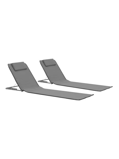 Set de 2 tapis de plage pliables - Kiabi
