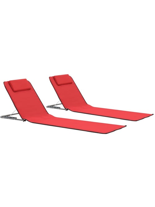 Set de 2 tapis de plage pliables - Kiabi Set de 2 tapis de plage pliables - Kiabi