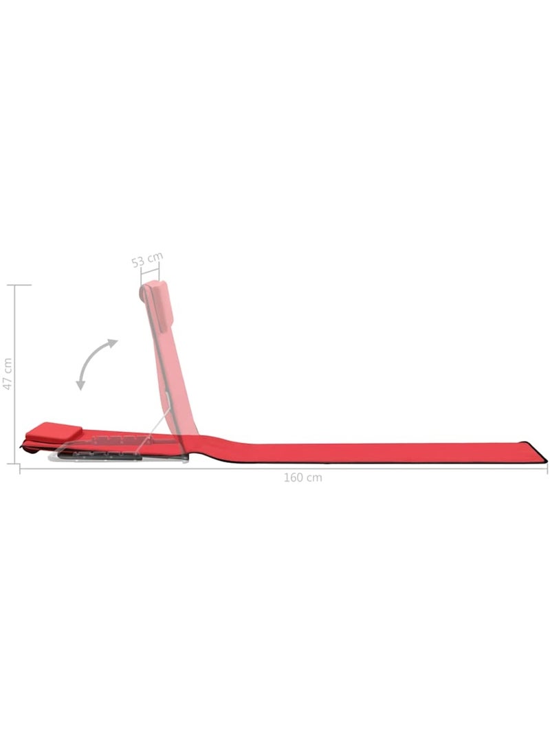 Set de 2 tapis de plage pliables Rouge - Kiabi