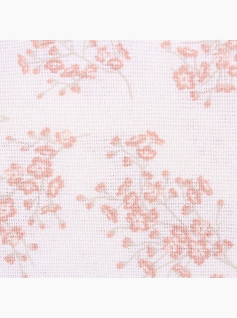 Set de 2 torchons motifs fleuris blanc, rose Blanc - Kiabi