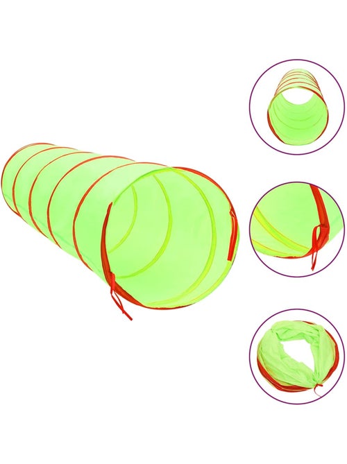 Set de 2 tunnels de jeu avec pierres d’escalade polyester - vidaxl - Kiabi