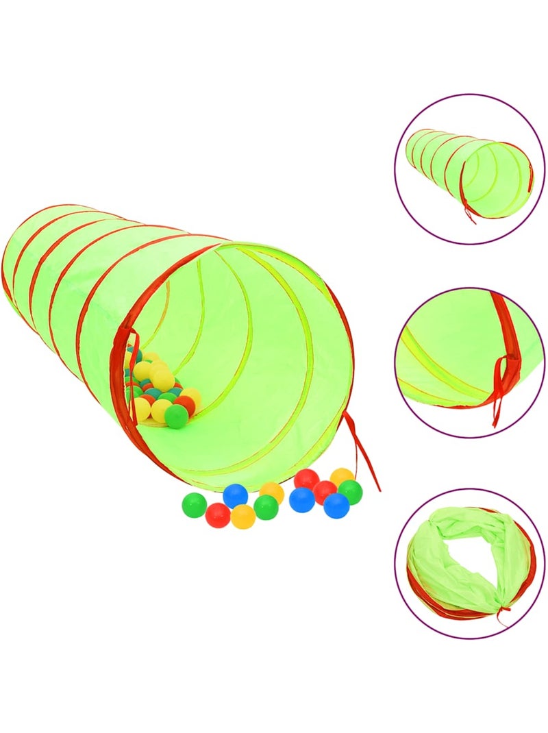 Set de 2 tunnels de jeu avec pierres d’escalade polyester - vidaxl Vert - Kiabi