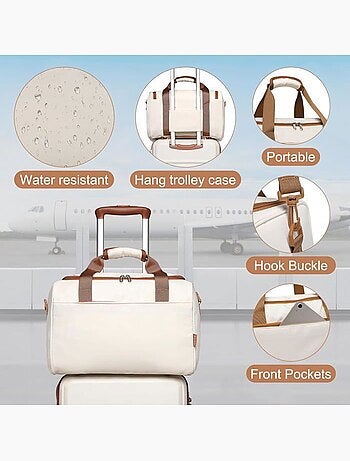 Set de 2 valises - 28x21x15 cm abs 4 roulettes serrure tsa - kono