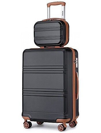 Set de 2 valises - 28x21x15 cm abs 4 roulettes serrure tsa - kono